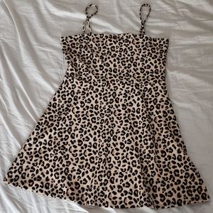 Leopard/ cheetah print skater dress